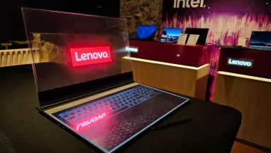 Lenovo показала прототип ноутбука с прозрачным экраном