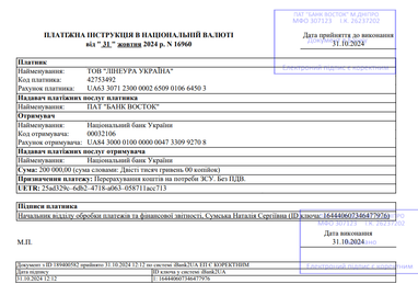 Помощь ВСУ и благотворительность за октябрь 2024 года