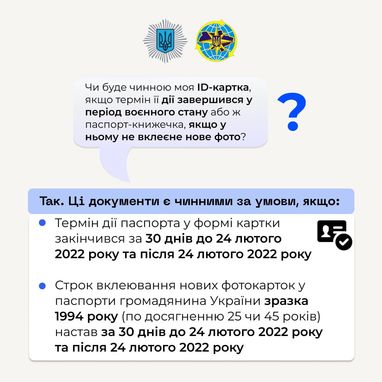 Що робити, якщо термін дії ID-картки завершився