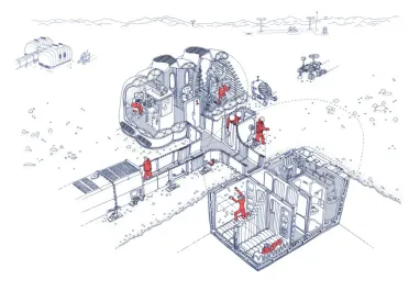 Архітектори створили будинок, у якому можна жити на Марсі: як виглядає житло майбутнього