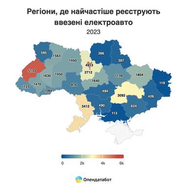 Українці ввезли рекордну кількість електрокарів у 2023 році