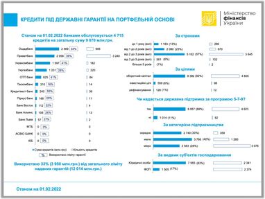 Банки видали 9 млрд грн кредитів під портфельні гарантії