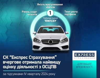 СК «Экспресс Страхование» в очередной раз получила самую высокую оценку деятельности по ОСАГО — данные МТСБУ