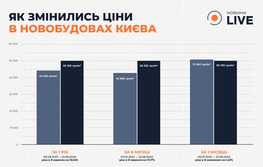 Скільки коштують квартири у Києві та як здорожчала нерухомість (інфографіка)