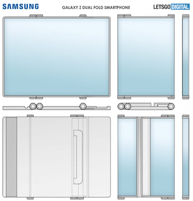 Samsung запатентовала складной гибрид смартфона, планшета и ноутбука