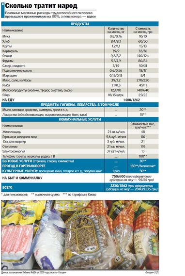 В потребительскую корзину украинцев добавят денег и услуг (инфографика)
