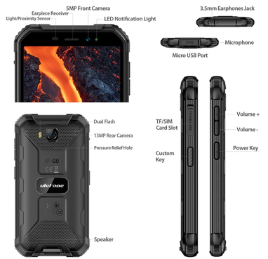 Представлен смартфон с максимальной защитой IP69K и ценой 120 долларов (фото)
