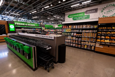 Amazon открыл первый крупный супермаркет без касс и продавцов (фото)