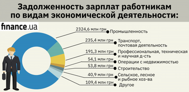 Задолженность по выплате зарплат: названы наиболее проблемные области (инфографика)