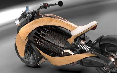 Компанія Newron створила дерев'яний електро-мотоцикл (фото)