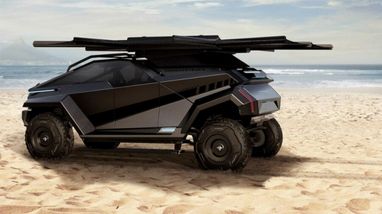 Творці реклами Adidas показали свій концепт позашляховика Thundertruck із сонячними батареями