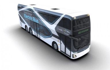 Hyundai представила двухэтажный автобус на электрической тяге (фото)