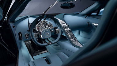 Новый Bugatti Tourbillon получил уникальную приборную панель, как швейцарские часы (фото)