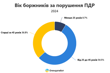 Украинцы увеличили долги за штрафы ПДД в 2,4 раза (инфографика)