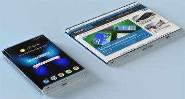 Samsung проектує смартфон з гнучким заокругленим дисплеєм (фото)
