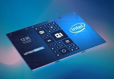 Intel разрабатывает гибкий смартфон-призму (фото)
