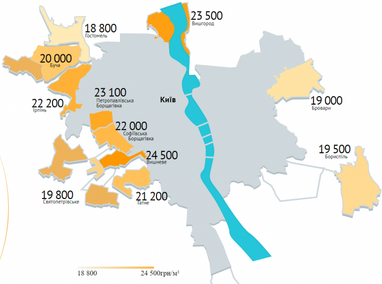 Скільки коштує нове житло у передмісті Києва (інфографіка)