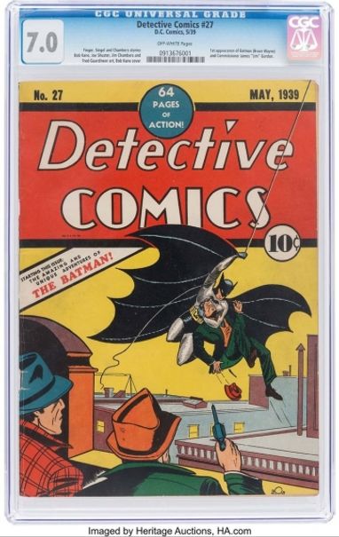 Первый комикс о Бэтмене продали на аукционе за рекордные $1,5 млн