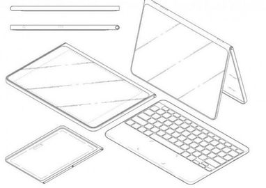 LG запатентовал безрамочный планшет с пристегивающейся клавиатурой