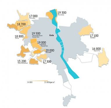 Скільки коштують квартири в новобудовах передмістя Києва (інфографіка)