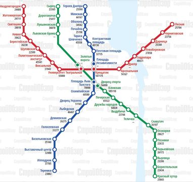 Стоимость самых бюджетных квартир в Киеве возле метро (инфографика)
