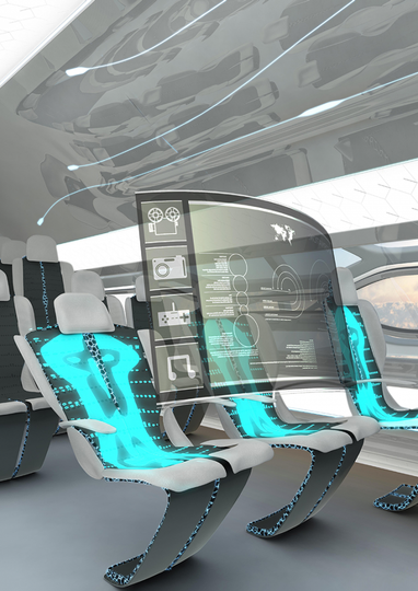Airbus представив концепцію розумного салону: контроль за ременями і туалетами (фото)