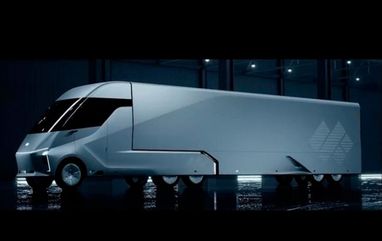 Главный конкурент Google представил электрический грузовик с автопилотом (фото, видео)