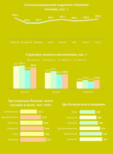 Чем украинцы заправляют свои авто (инфографика)