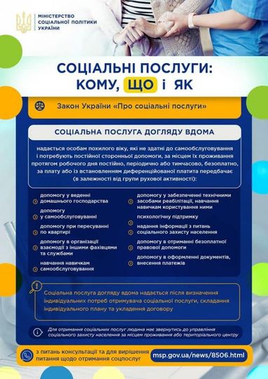 Как пенсионерам получить социальную помощь по уходу (инфографика)