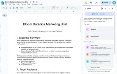 Google інтегрував Gemini в бокову панель Gmail, Docs та інших застосунків Workspace