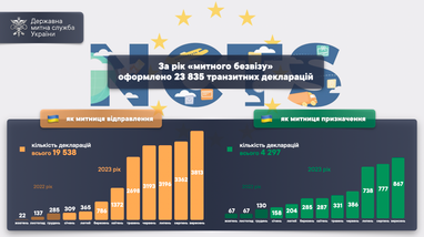 Рік «митного безвізу» — підсумки від Державної митної служби (інфографіка)