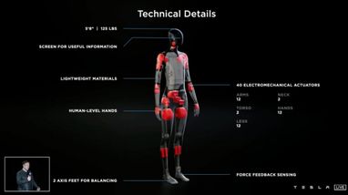 Ілон Маск анонсував робота-гуманоїда Tesla Bot (фото)