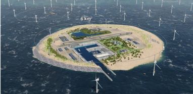 В Северном море планируют построить остров с ветряными электростанциями (фото)