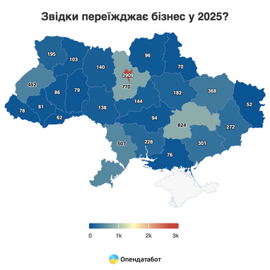 Откуда и куда чаще всего переезжают украинские компании (инфографика)