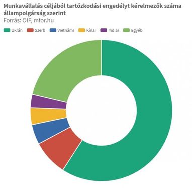 Сколько заявлений на трудоустройство подали украинцы в Венгрии (инфографика)