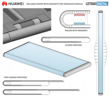 Huawei запатентувала смартфон з гнучким дисплеєм