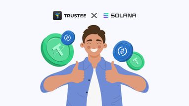 Обмін USDT на USDC без комісії і переказ в блокчейні Solana: все це тепер в Trustee Plus