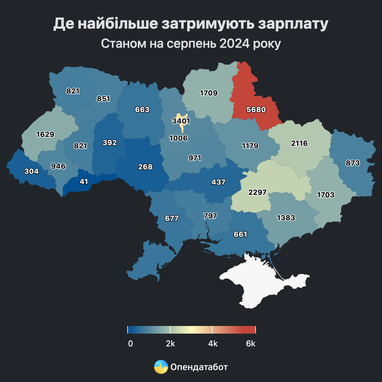 Какие компании чаще всего задерживают зарплаты работникам (инфографика)