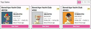 Ціна NFT з колекції Bored Ape Yacht Club досягла мінімуму з 2021 року