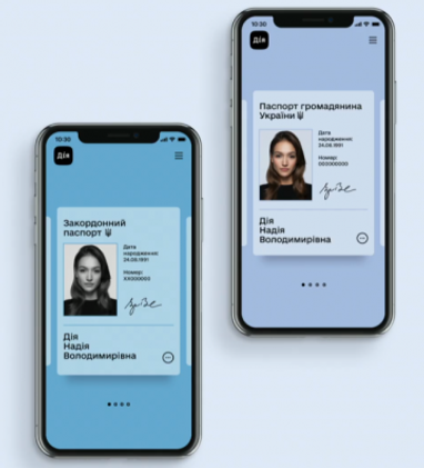 В Украине презентовали ID-карту и заграничный биометрический паспорт в приложении "Дія"
