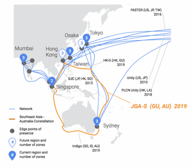 Новий підводний кабель Google з'єднає ринки Гонконгу, Австралії і Сінгапуру