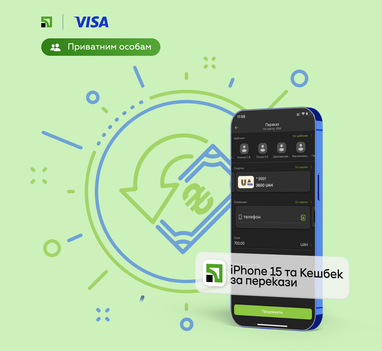 ПриватБанк и Visa запускают кэшбеки за переводы по телефону