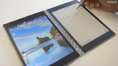 Intel запатентовала модульный ноутбук с двумя складными экранами