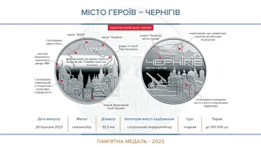 Волноваха, Охтирка, Чернігів і Миколаїв: Нацбанк увів в обіг пам'ятні медалі на честь міст-героїв