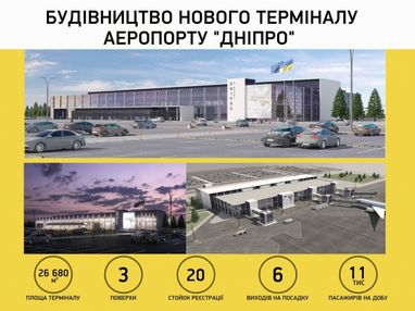 В аэропорту Днепра стартовало строительство новой взлетно-посадочной полосы