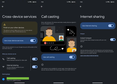 Google начинает развертывание «услуг между устройствами» на Android