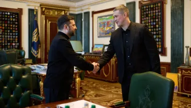 Президент України Володимир Зеленський і колишній міністр оборони Михайло Федоров