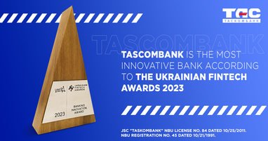 Tascombank is the most innovative bank according to the Ukrainian Fintech Awards 2023