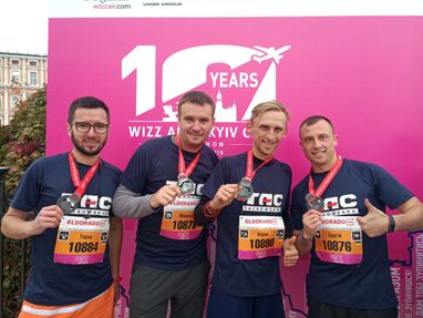 Таскомбанк взяв участь у ювілейному Wizz Air Kyiv City Marathon!