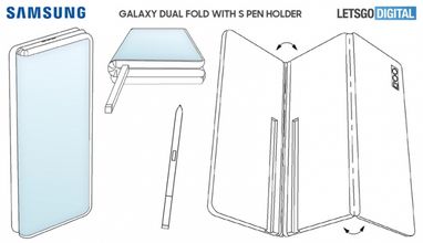 Samsung разрабатывает сгибаемый Z-образный смартфон со стилусом